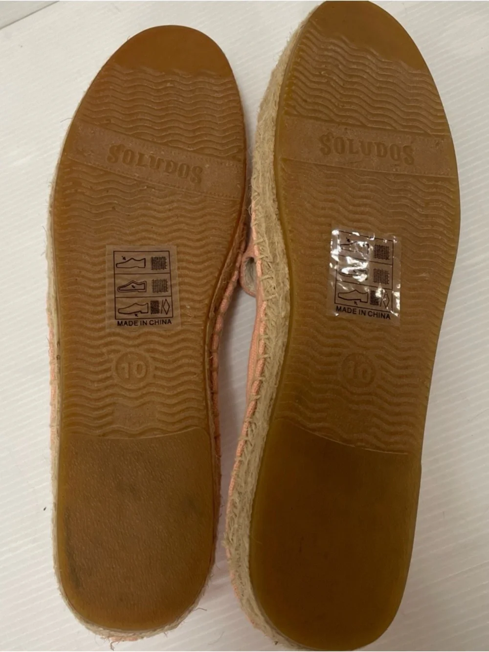 Soludos X Lockhart Embroidery Coral Aloha Platform Espadrilles Size 10
